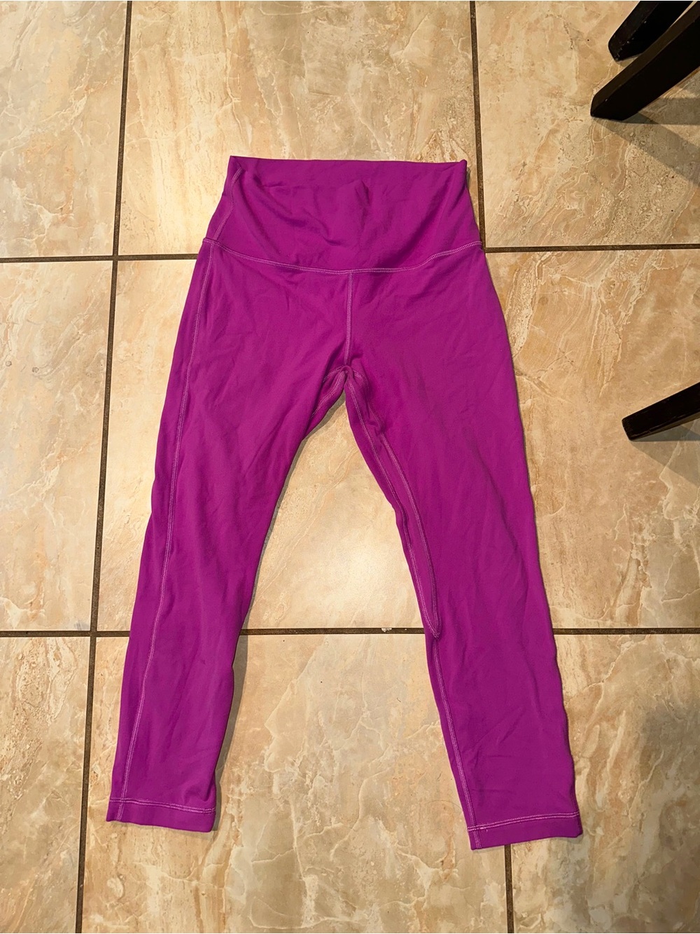 Vivid Plum Lululemon Align High-Rise Crop Size 8